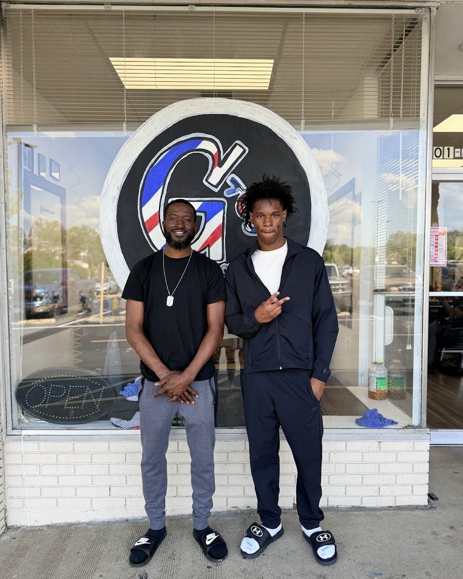 The barbers at G's Barbershop