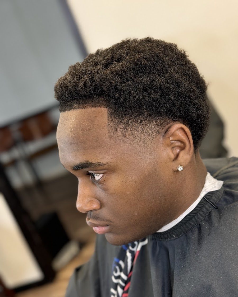 Fresh haircut at G's Barbershop